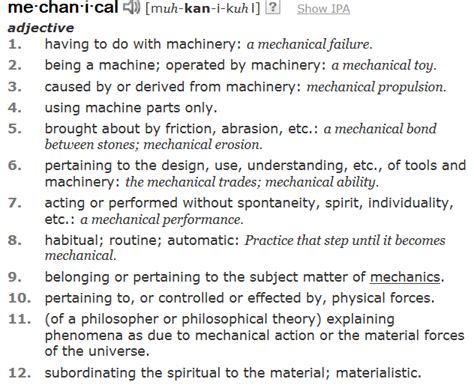 what does mechanical mean in home improvement